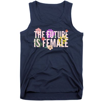 Floral The Future Is Female Tank Top