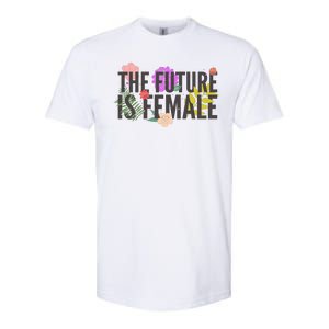 Floral The Future Is Female Softstyle CVC T-Shirt