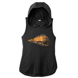 Freight Train Ladies PosiCharge Tri-Blend Wicking Draft Hoodie Tank