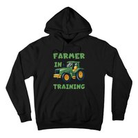 Funny Tractor Farmer In Training Tractor Hoodie