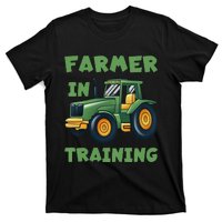 Funny Tractor Farmer In Training Tractor T-Shirt