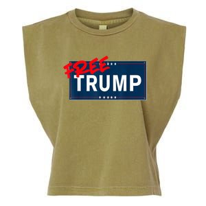 Free Donald Trump Republican Support Garment-Dyed Women's Muscle Tee