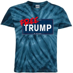 Free Donald Trump Republican Support Kids Tie-Dye T-Shirt