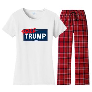 Free Donald Trump Republican Support Women's Flannel Pajama Set