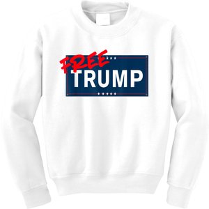 Free Donald Trump Republican Support Kids Sweatshirt