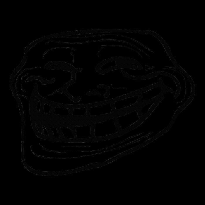 Funny Troll Face Nerd Geek Baseball Sleeve Shirt