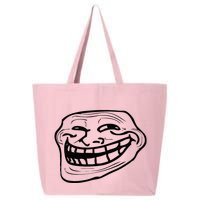 Funny Troll Face Nerd Geek 25L Jumbo Tote