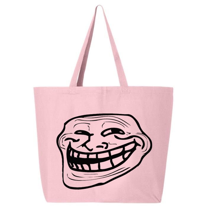 Funny Troll Face Nerd Geek 25L Jumbo Tote