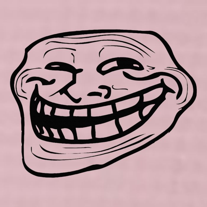 Funny Troll Face Nerd Geek 25L Jumbo Tote