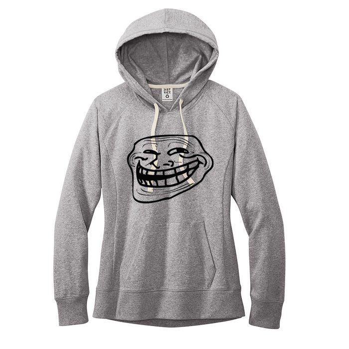 Funny Troll Face Nerd Geek Women's Fleece Hoodie