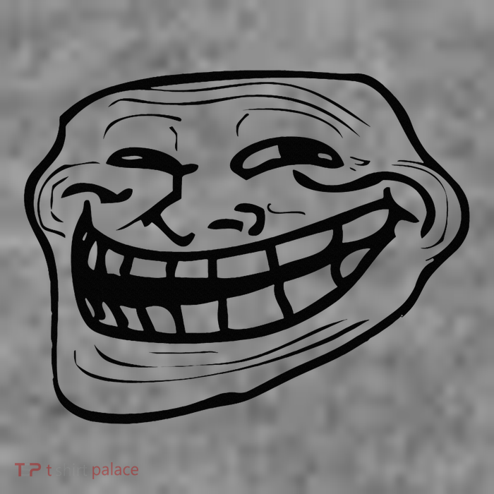 Funny Troll Face Nerd Geek Toddler Hoodie