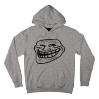Funny Troll Face Nerd Geek Tall Hoodie