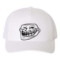 Funny Troll Face Nerd Geek Yupoong Adult 5-Panel Trucker Hat