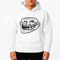 Funny Troll Face Nerd Geek Hoodie