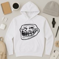 Funny Troll Face Nerd Geek Hoodie
