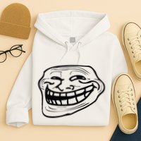 Funny Troll Face Nerd Geek Hoodie