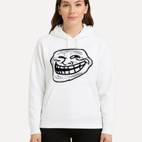 Funny Troll Face Nerd Geek Hoodie
