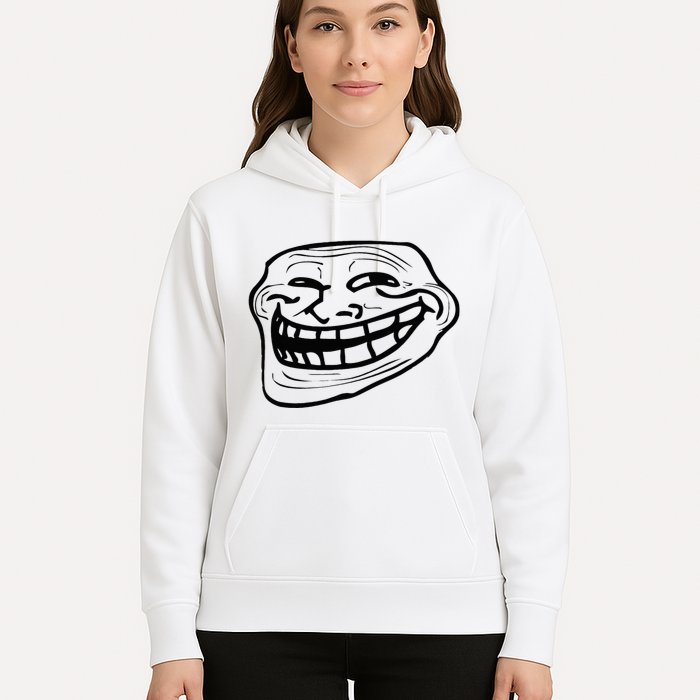 Funny Troll Face Nerd Geek Hoodie