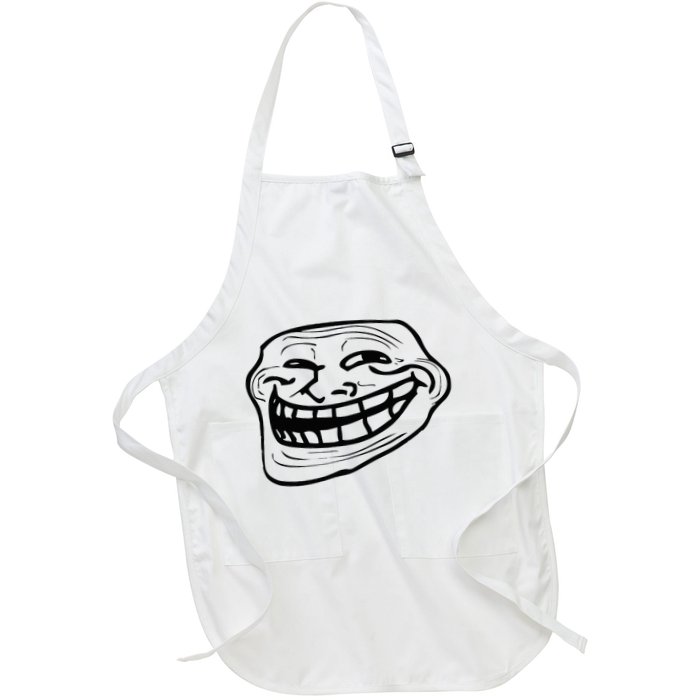 Funny Troll Face Nerd Geek Apron