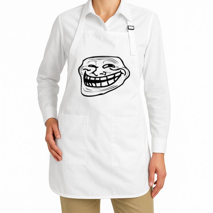 Funny Troll Face Nerd Geek Apron