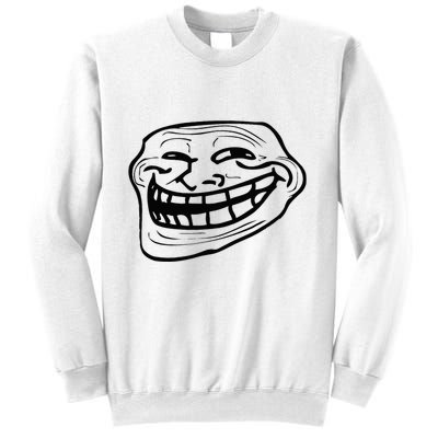 Funny Troll Face Nerd Geek Sweatshirt