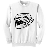 Funny Troll Face Nerd Geek Sweatshirt