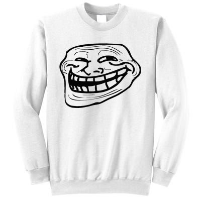 Funny Troll Face Nerd Geek Sweatshirt