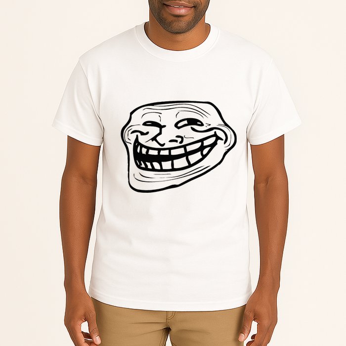 Funny Troll Face Nerd Geek Tall T-Shirt