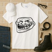 Funny Troll Face Nerd Geek Tall T-Shirt
