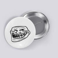 Funny Troll Face Nerd Geek Button