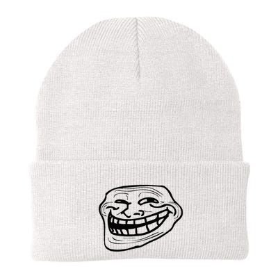 Funny Troll Face Nerd Geek Beanie