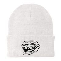 Funny Troll Face Nerd Geek Beanie