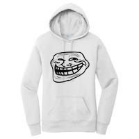 Funny Troll Face Nerd Geek Women's Pullover Hoodie