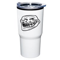 Funny Troll Face Nerd Geek Tumbler