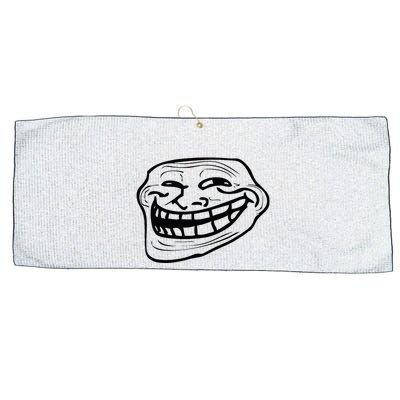 Funny Troll Face Nerd Geek Large Microfiber Waffle Golf Towel