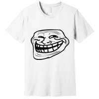 Funny Troll Face Nerd Geek Premium T-Shirt