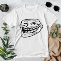 Funny Troll Face Nerd Geek Premium T-Shirt