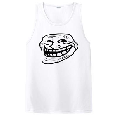 Funny Troll Face Nerd Geek PosiCharge Competitor Tank