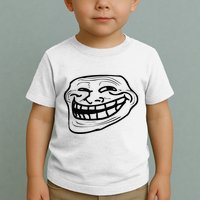Funny Troll Face Nerd Geek Toddler T-Shirt