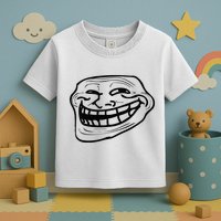 Funny Troll Face Nerd Geek Toddler T-Shirt