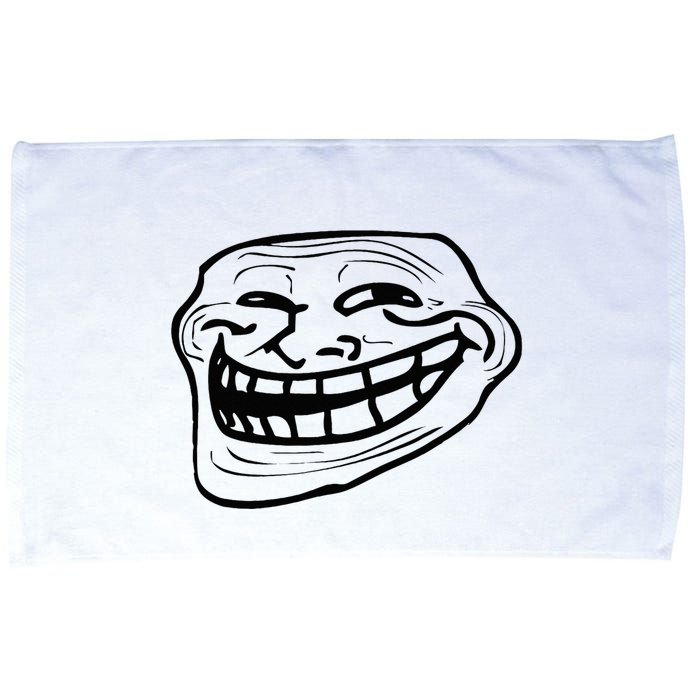 Funny Troll Face Nerd Geek Microfiber Hand Towel