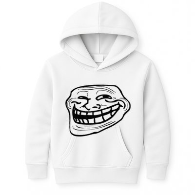 Funny Troll Face Nerd Geek Kids Hoodie