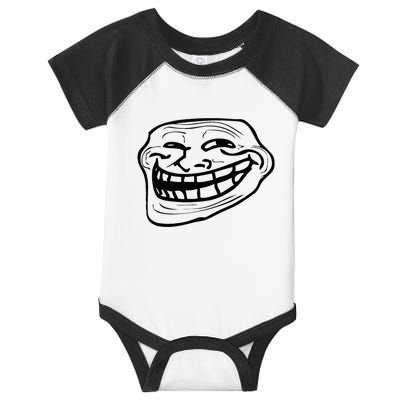 Funny Troll Face Nerd Geek Infant Baby Jersey Bodysuit