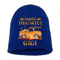 Farm Truck Fall Grateful Thankful Blessed Gigi Thanksgiving Cute Gift Short Acrylic Beanie