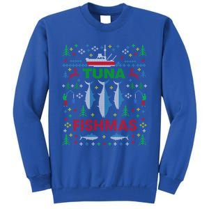 Funny Tuna Fishing Ugly Christmas Party Gift Funny Gift Sweatshirt