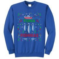 Funny Tuna Fishing Ugly Christmas Party Gift Funny Gift Sweatshirt