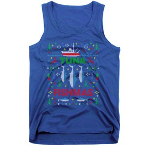 Funny Tuna Fishing Ugly Christmas Party Gift Funny Gift Tank Top