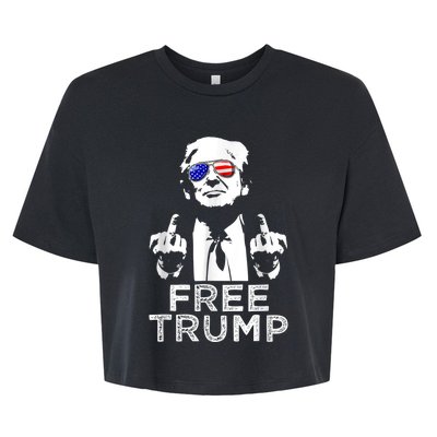 Free Trump, Free Donald Trump Bella+Canvas Jersey Crop Tee