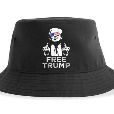 Free Trump, Free Donald Trump Sustainable Bucket Hat