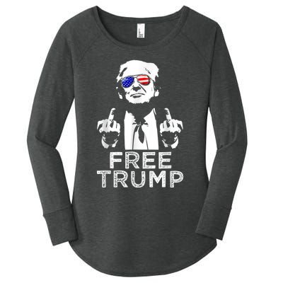 Free Trump, Free Donald Trump Women's Perfect Tri Tunic Long Sleeve Shirt